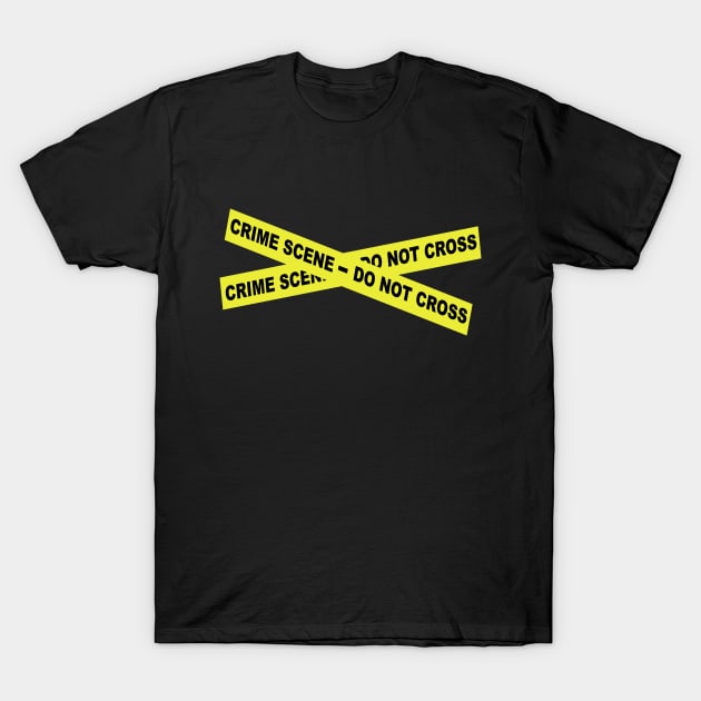 Crime Scene Tape T-Shirt by sweetsixty